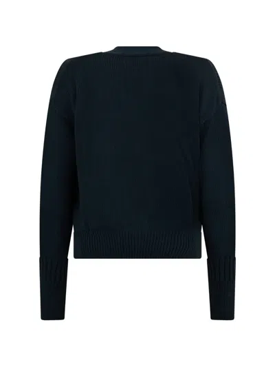 Moorer Button-front Cardigan In Blue