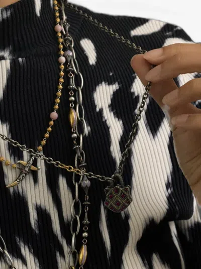 Sevan Biçakçi Mixed-metal Chain Necklace In Silver