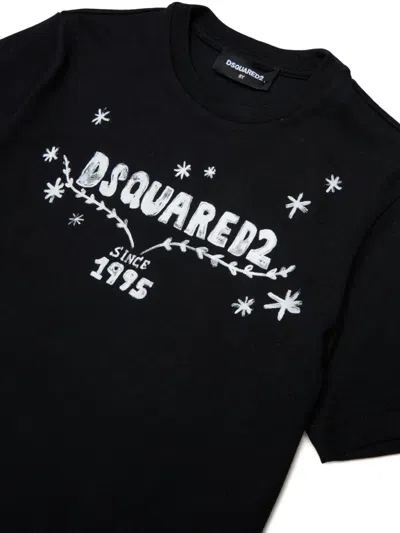 Dsquared2 Logo-print T-shirt In Black