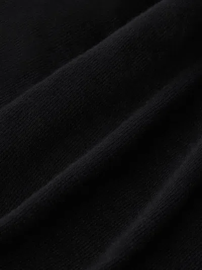 Lemaire Triangular Scarf In Fine Merino Wool In Black