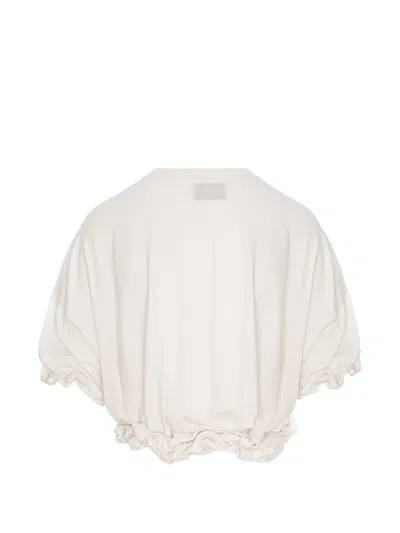 Seen Users Twombly Bloom Ruffled T-shirt In White