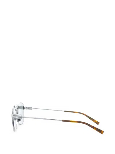 Saint Laurent Rectangle-frame Sunglasses In Silver