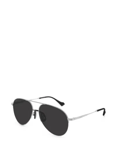 Gucci Pilot-frame Sunglasses In Silver