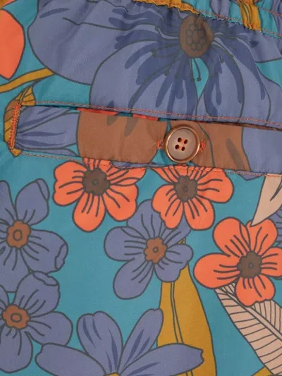 4ff Polyester Swim Shorts Floral Pattern In Multi