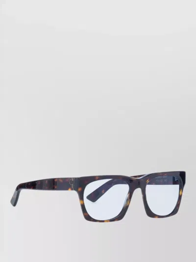 Facehide Rectangular Sunglasses Lenses Tortoiseshell Frame