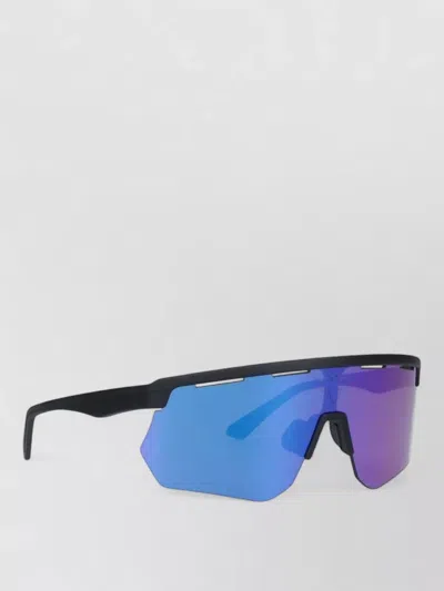 Facehide Sunglasses Rectangular Rimless Frame Statement Lenses