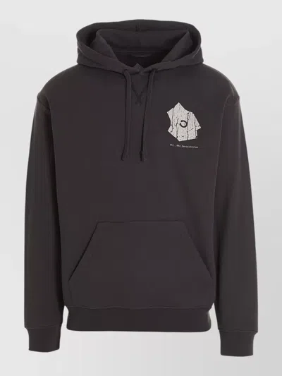 Objects Iv Life Progress Graphic Hooded Sweatshirt Front Pocket In Black
