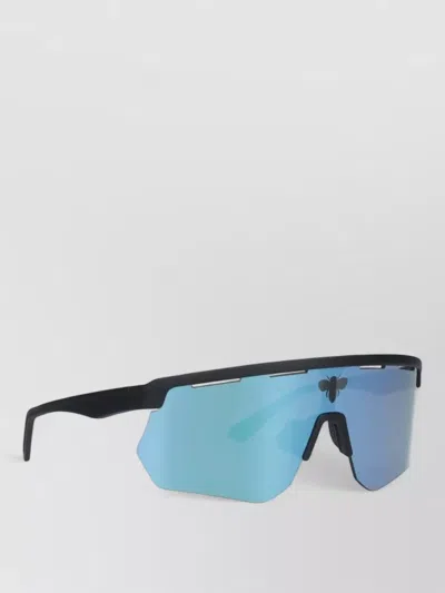 Facehide Rectangular Sunglasses Sculpted Frame Tinted Lenses