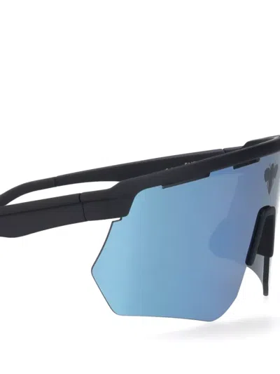 Facehide Rectangular Sunglasses Sculpted Frame Tinted Lenses