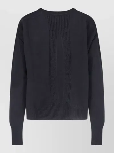 Sa Su Phi Knit Pullover Crew Neck Long Sleeves In Brown