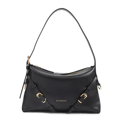 Givenchy Mini Voyou Leather Shoulder Handbag 29.5cm In Black