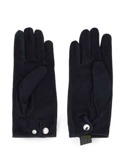 Moorer Press-stud Gloves In Blue