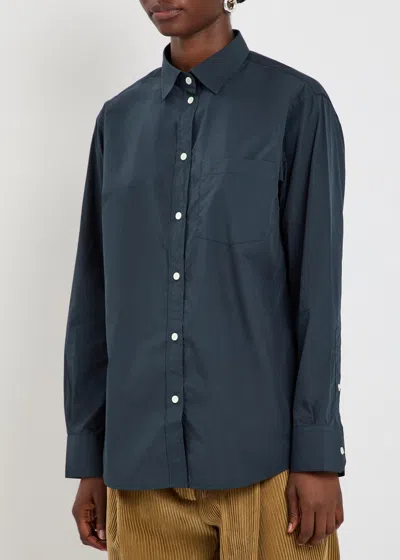 Rohe Cotton Shirt In Navy