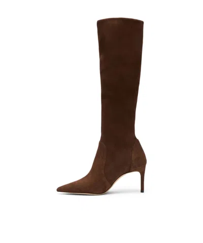 Stuart Weitzman Pointed-toe Tall Boots In Cigar