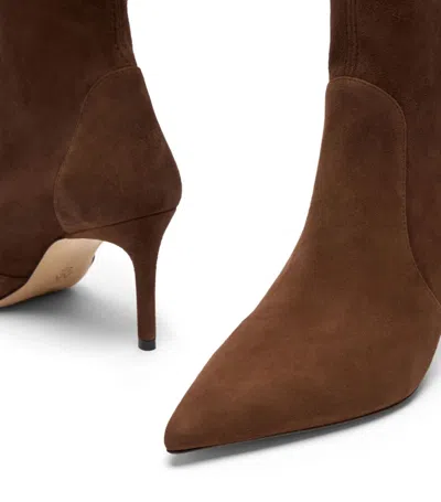 Stuart Weitzman Pointed-toe Tall Boots In Cigar