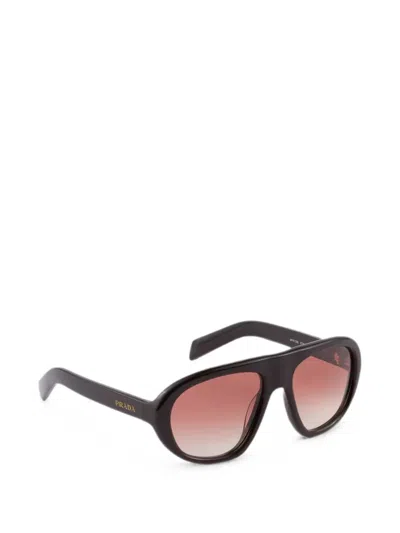 Prada Pilot-frame Sunglasses In Black