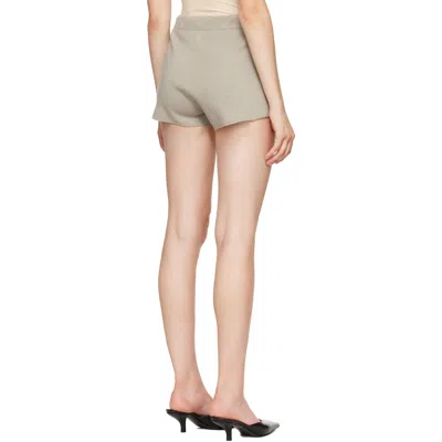 Essentials Gray Running Shorts In Brown