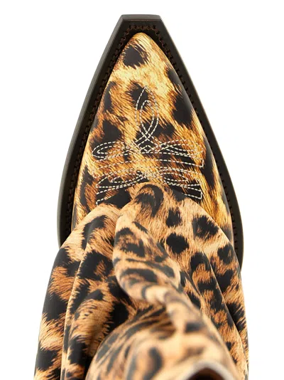 R13 Leopard Print High Boots In Animal Print
