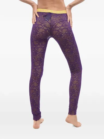 Dsquared2 Purple Lace Solid Activewear In Purple