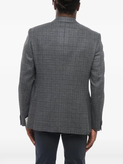 Corneliani Nino Danieli Flap-pocket Blazer In Gray
