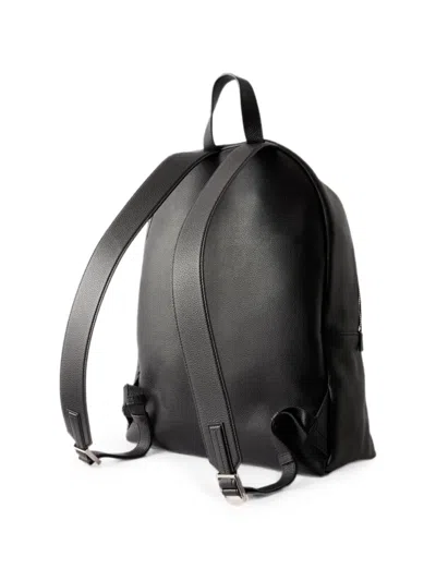 Tom Ford Logo-print Grained-leather Backpack In Black
