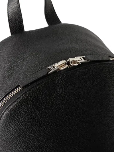 Tom Ford Logo-print Grained-leather Backpack In Black