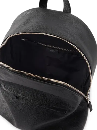 Tom Ford Logo-print Grained-leather Backpack In Black