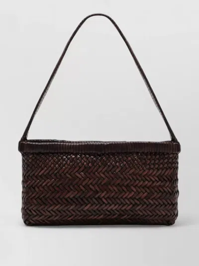Manebi Rectangular Shoulder Bag Single Strap Woven