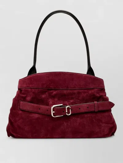 Marc Jacobs Suede Shoulder Bag Top Handle Design