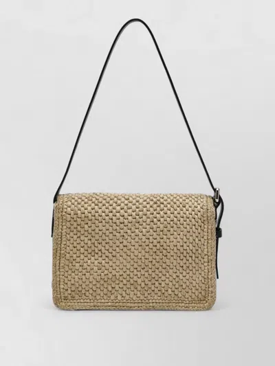 Manebi Shoulder Bag Adjustable Strap Woven Texture