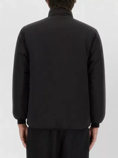 South2 West8 Logo Jacket High Collar Chest Pocket In Black
