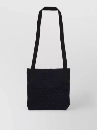 Engineered Garments Shoulder Bag Quilted Design Adjustable Strap In Blue