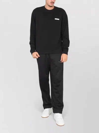 Ih Nom Uh Nit Crewneck Sweatshirt With Front Logo Print In Black