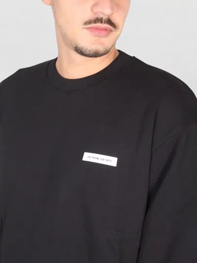 Ih Nom Uh Nit Crewneck Sweatshirt With Front Logo Print In Black