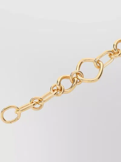 Celine Gold Brass Modern Thin Gourmette Bracelet