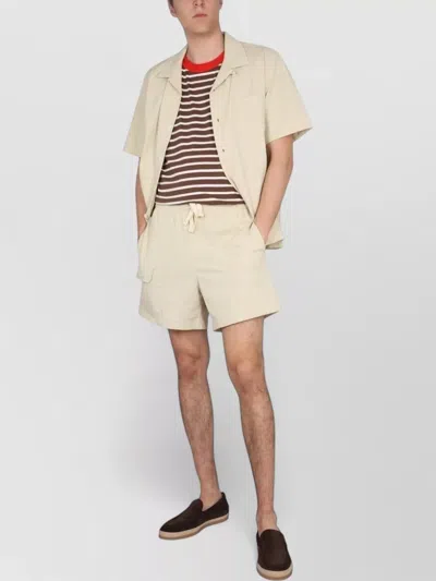 Howlin' Holdon Bermuda Shorts Elastic Waist In Neutral