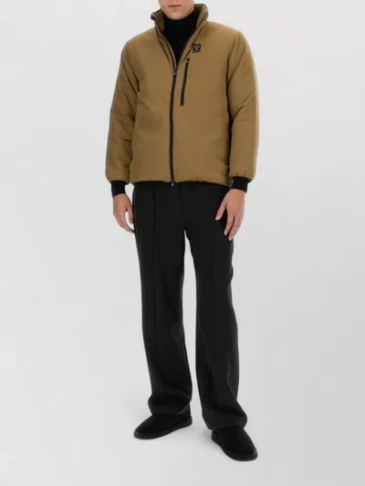 South2 West8 Jacket Logo High Collar Chest Pocket In Green