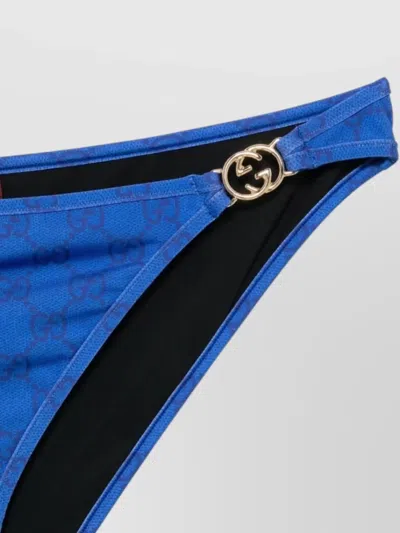 Gucci Halter Neck Triangle Bikini Top Hardware In Multi