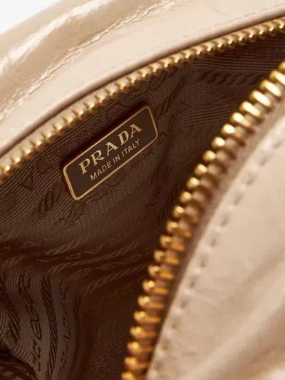 Prada Shoulder Bag Adjustable Strap Front Pocket