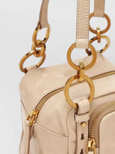 Prada Shoulder Bag Adjustable Strap Front Pocket