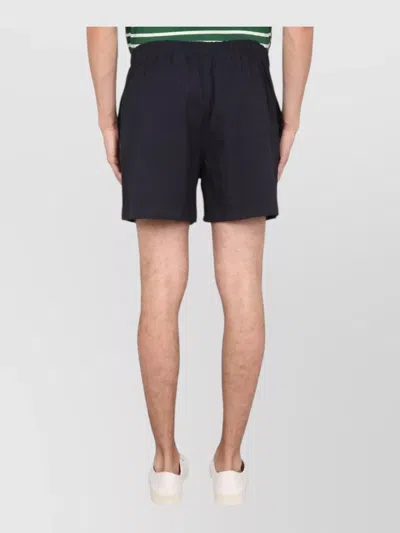 Howlin' Bermuda Shorts Elastic Waist Back Pocket In Black