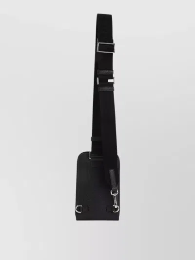 Prada Leather Iphone Holder Wallet Shoulder Strap