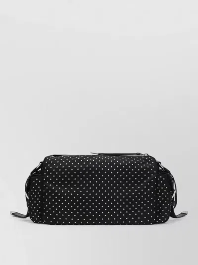 Prada Shoulder Bag Adjustable Strap Polka Dot Design