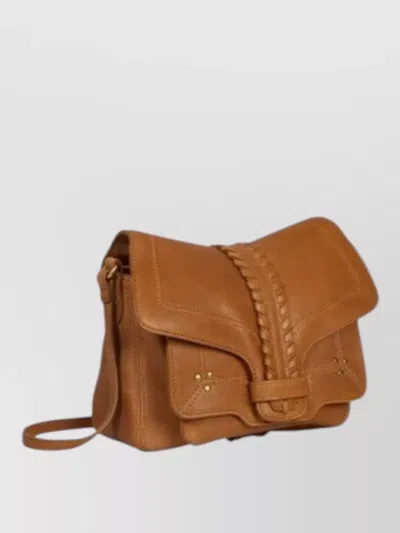 Jérôme Dreyfuss Harry S Wallet Adjustable Strap Braided Studs