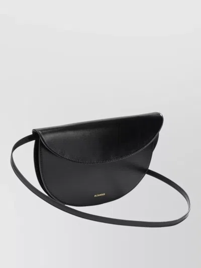 Jil Sander Curve Wallet Adjustable Strap Smooth Finish