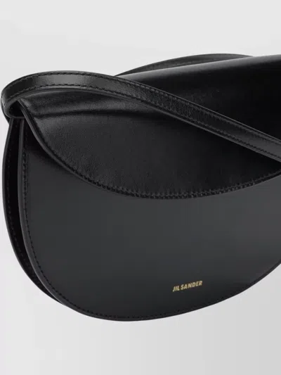 Jil Sander Curve Wallet Adjustable Strap Smooth Finish