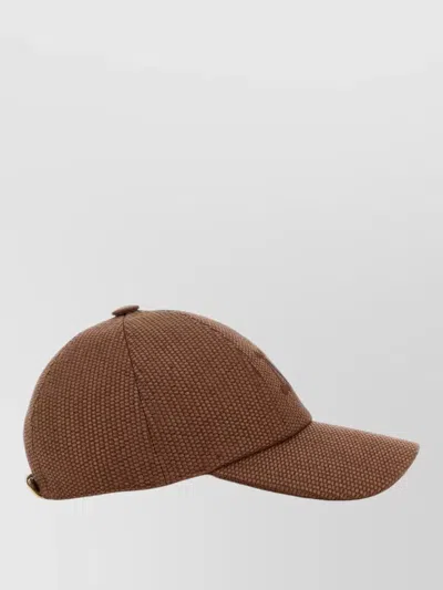 Max Mara Raffia Circense Baseball Cap Curved Brim