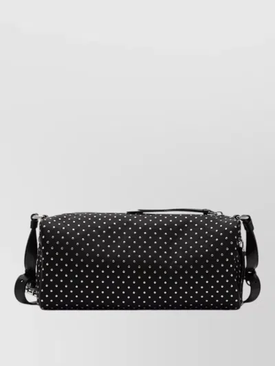 Prada Shoulder Bag Adjustable Strap Studded Design