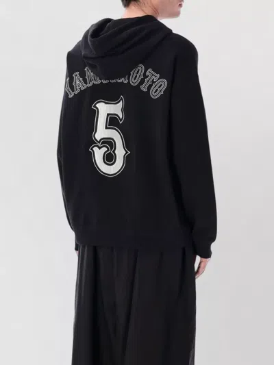 Y-3 Elite 5 Hooded Sweatshirt Oversized Cut In Black