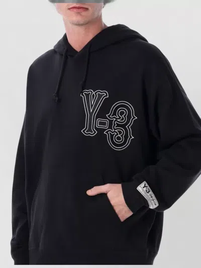 Y-3 Elite 5 Hooded Sweatshirt Oversized Cut In Black